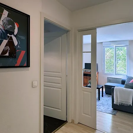 아파트 Joli 3p Avec Terrasse Et Garage Proche Centre 스트라스부르